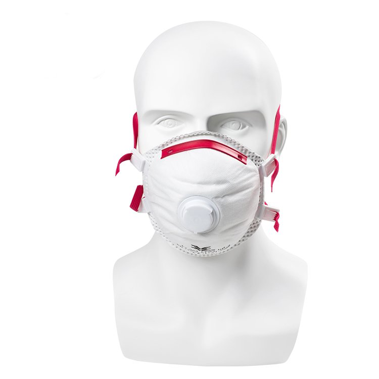 EN149 antivírus reutilizável filtro respirador FFP3 com válvula