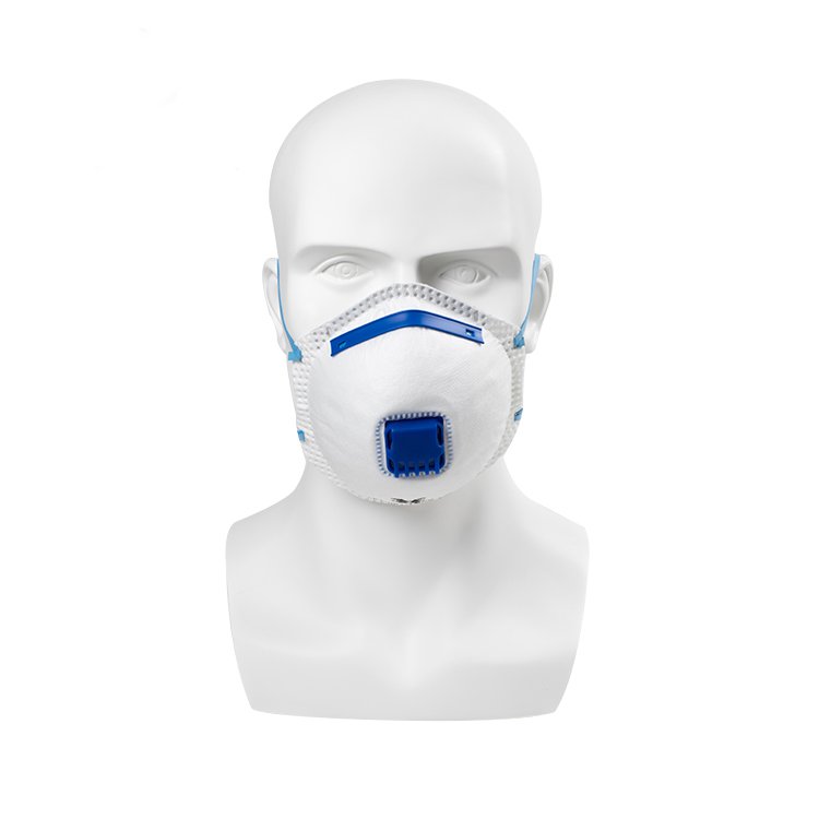 Máscara facial com filtro respiratório FFP2 com válvula