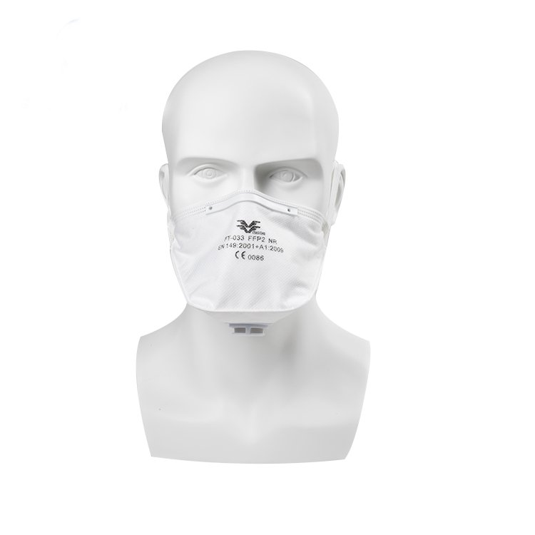 Certificação CE Máscara antipoeira descartável FFP2 contra poluição do ar com válvula