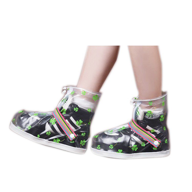 Capa impermeável para botas de chuva em PVC capa antiderrapante para sapatos de PVC moda ao ar livre