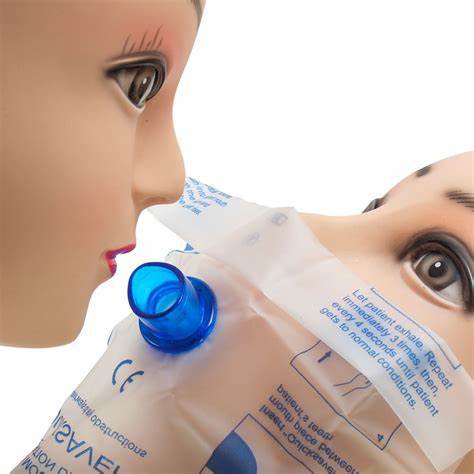 Máscara facial de RCP Aparelho boca a boca de primeiros socorros Máscara de ressuscitação para adultos