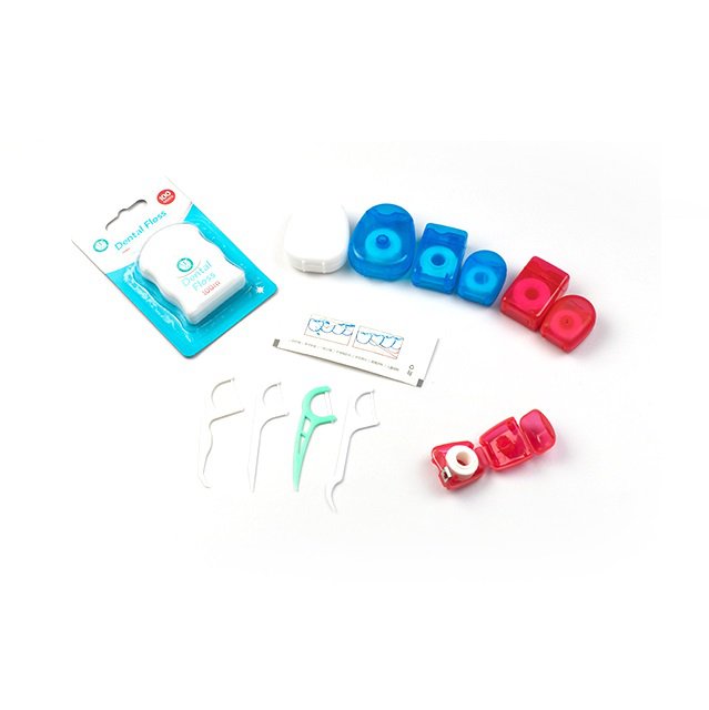 Rolo de seleção de fio dental colorido personalizado