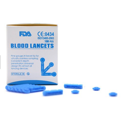 Lanceta cirúrgica de sangue de aço inoxidável Lanceta de glicose de sangue Lanceta de torção