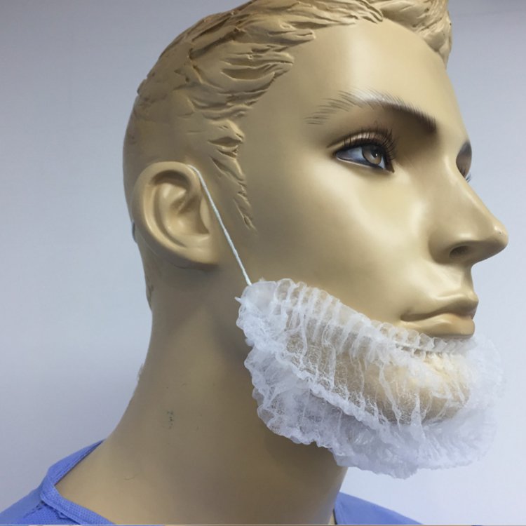Capa de barba feita à máquina para não tecido descartável para indústria alimentícia