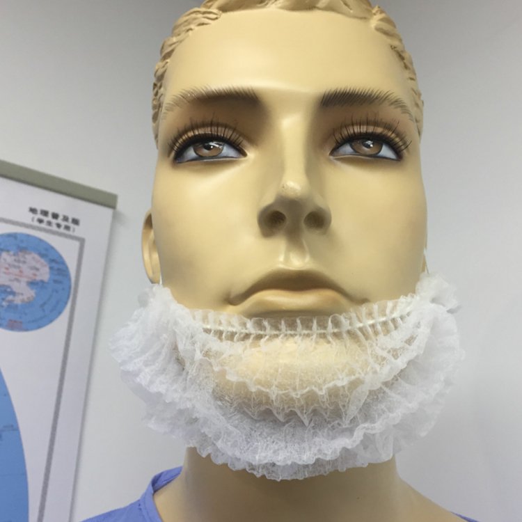 Capa de barba feita à máquina para não tecido descartável para indústria alimentícia