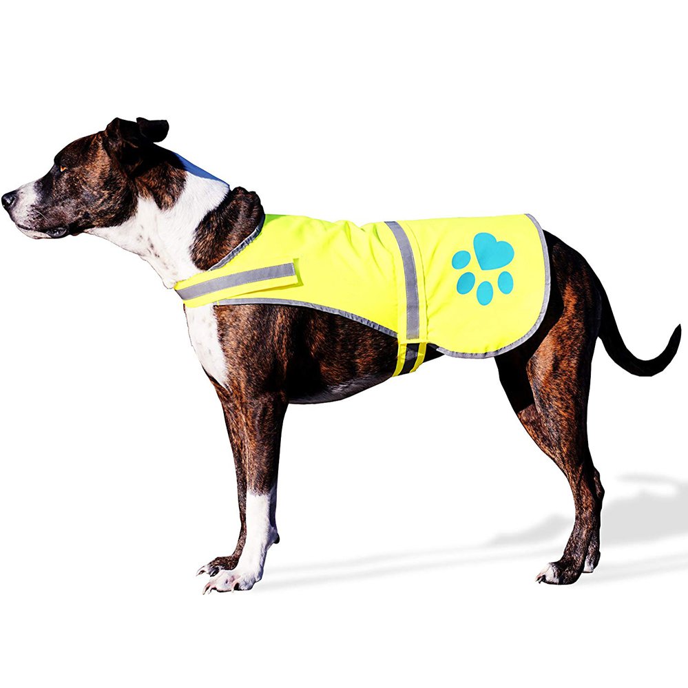 Colete reflexivo de segurança para animais de estimação Colete de proteção ao ar livre para cães Colete refletivo de segurança conduzido
