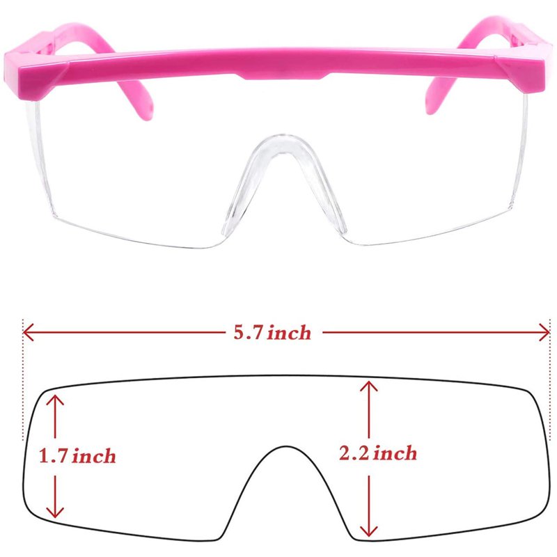 Óculos de segurança Óculos de proteção Óculos Clear Splash à prova de vento Óculos à prova de poeira Lente envolvente