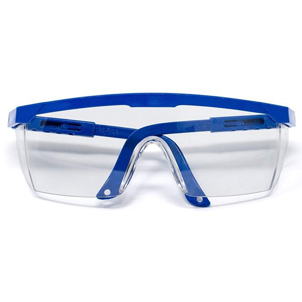 É essencial usar óculos de segurança para proteger os olhos do COVID-19.