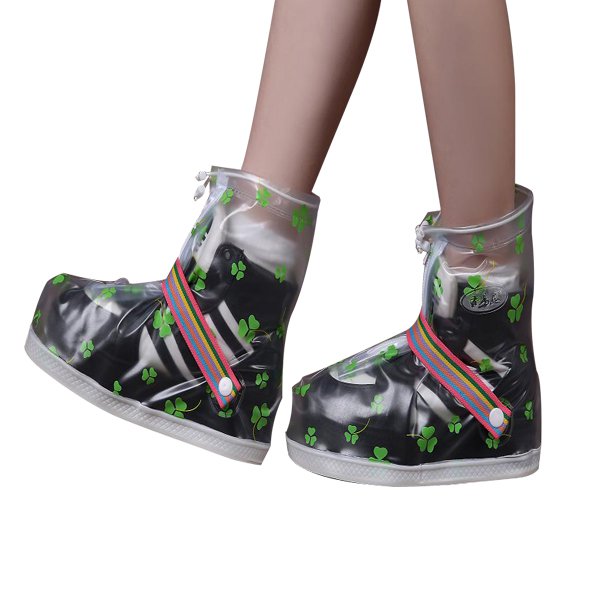 Capa impermeável para botas de chuva em PVC capa antiderrapante para sapatos de PVC moda ao ar livre